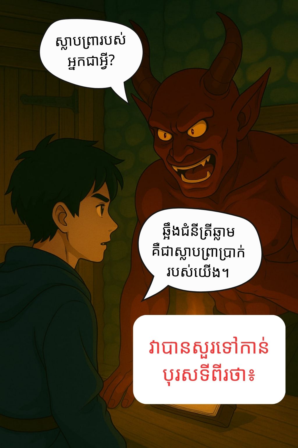 អារក្ស និងទាហានបីនាក់: oneshot